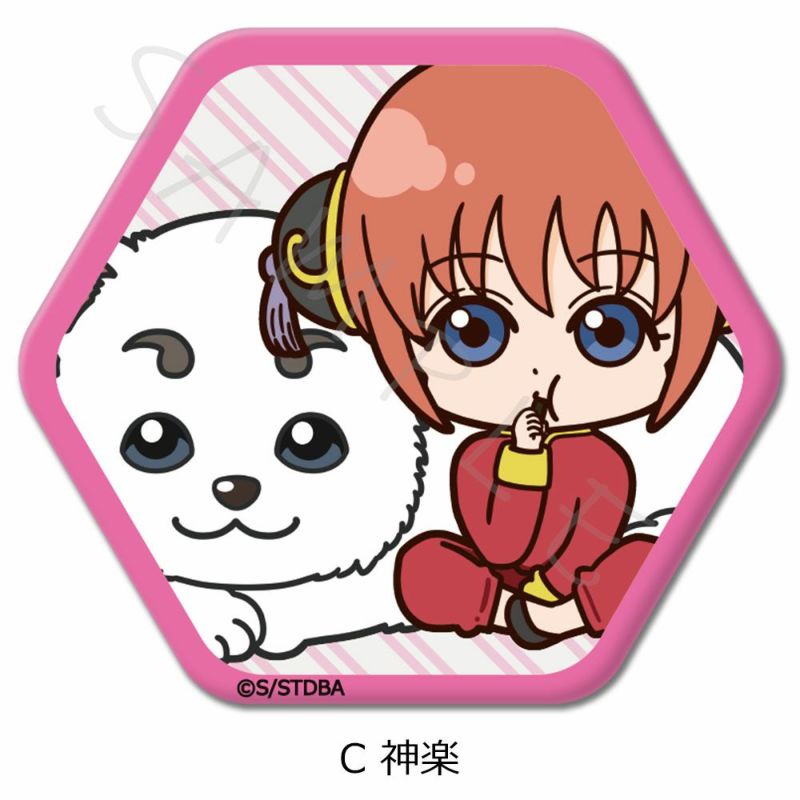 当店在庫してます！ 六角形缶バッジ TVアニメ『銀魂』 C(神楽) ビビット | ピンズ・ピンバッジ・缶バッジ