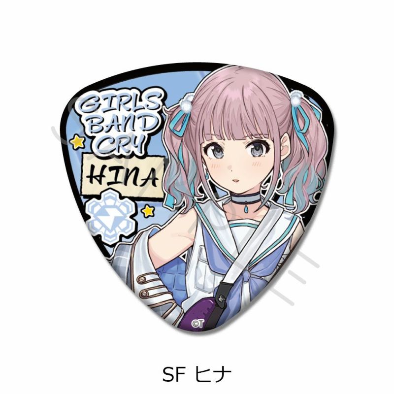 ガールズバンドクライ 2nd ヒナ 缶バッジ サイン ONKYO DIRECT｜「ガールズバンドクライ」描き下ろしイラスト 缶