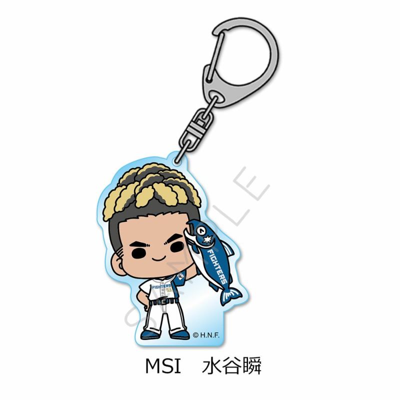 日本ハムファイターズ アクキー 日本ハムファイターズChusei Mannami Keychains、ファイターズ