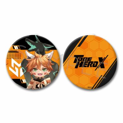 to be hero x 凸变英雄X オーロラ缶バッジ X 6個 アニメ「TO BE HERO X」 ハート型缶バッジ 6. ロリ
