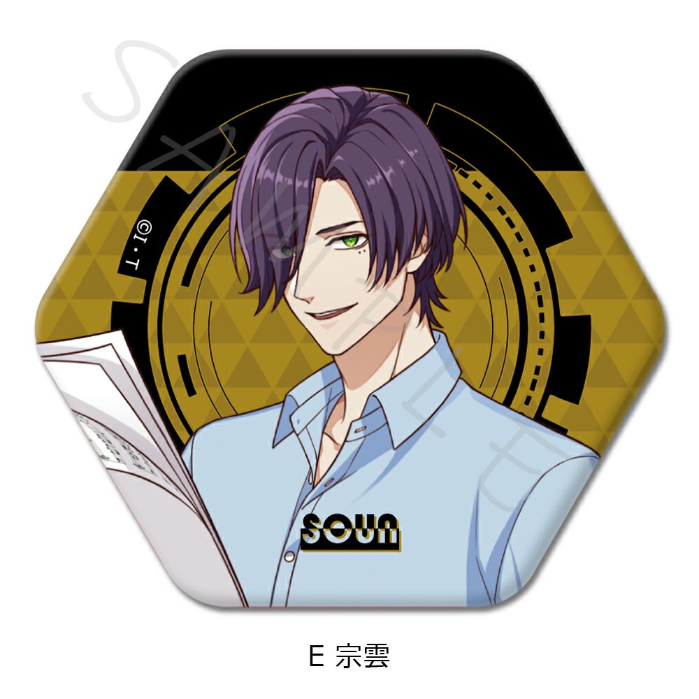 ライドカメンズ』 六角形缶バッジ E (宗雲) | ビビット