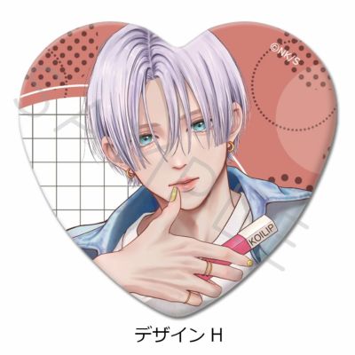 ハート型缶バッジ | ビビット