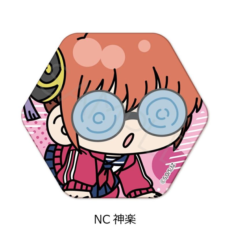 TVアニメ『3年Z組銀八先生』 六角形缶バッジ(mochochoシリーズ第2弾