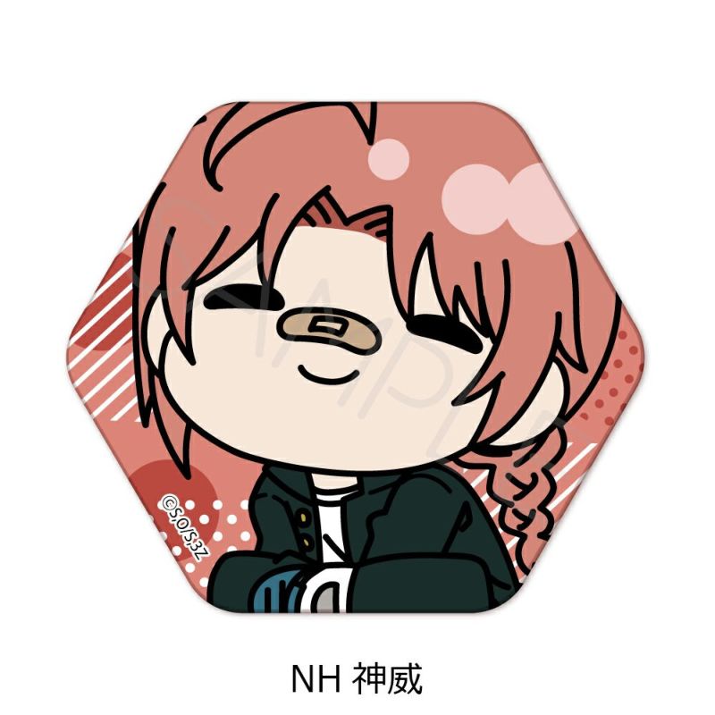 TVアニメ『3年Z組銀八先生』 六角形缶バッジ(mochochoシリーズ第2弾