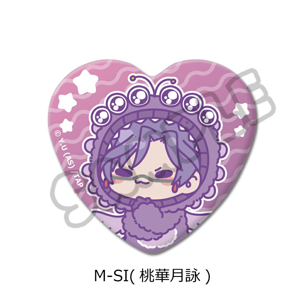TVアニメ「桃源暗鬼」第3弾 ハート型缶バッジ M-S | j-hobby Collection