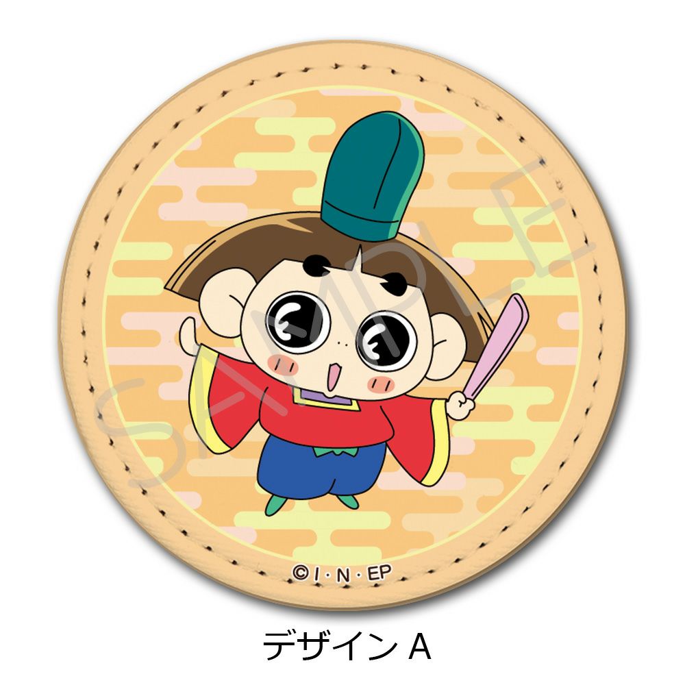 TVアニメ｢おじゃる丸｣ レザーバッジ(丸形) | j-hobby Collection